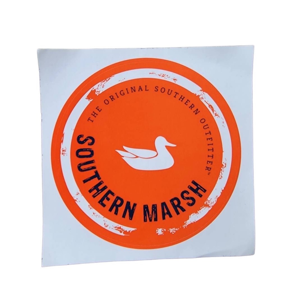 🆕 NWT Orange Southern Marsh Logo Sticker